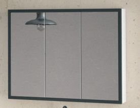 Зеркало-шкаф Corozo Айрон 90 черный/белый SD-00000409