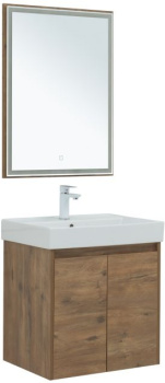 Мебель для ванной Aquanet Nova Lite 60 дуб рустикальный (2 дверцы) 00302534