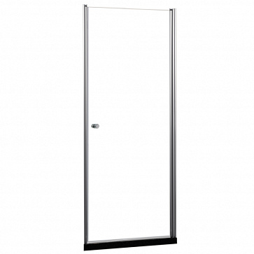 Распашная дверь Azario ALBERTA 800х1900, 6 мм, цвет профиля серебро