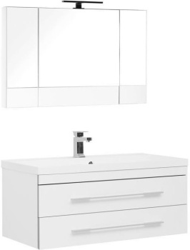 Мебель для ванной Aquanet Верона NEW 100 белый (подвесной 2 ящика) 00230318
