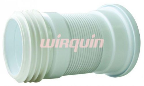 Труба фановая гофрированная армированная Wirquin L200-350 мм, D110 мм, для выпуска унитаза