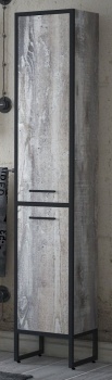 Шкаф-пенал Corozo Айрон 35 черный/антик SD-00000387