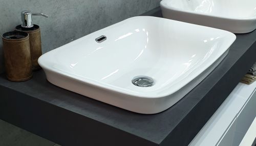 Раковина накладная Velvex  60 см 78441