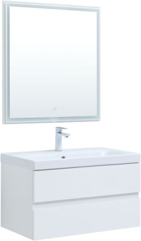 Мебель для ванной Aquanet Беркли 80 белый глянец (2 ящика) 00306360