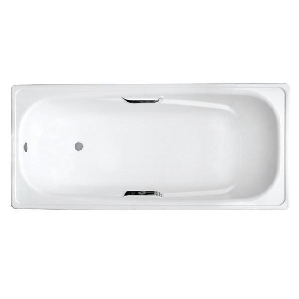 Стальная ванна White Wave Italica 170x75 412623 с отверстиями под ручки