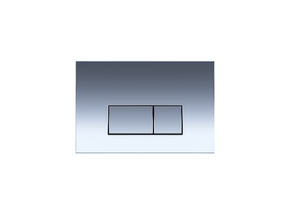 Клавиша смыва Aquatek хром глянцевый V (кнопка прямоугольная)