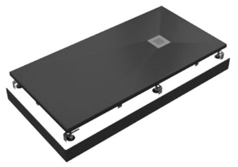 Экран для поддона Creto Ares 160x90, черный
