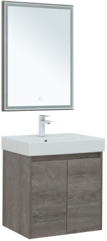 Мебель для ванной Aquanet Nova Lite 60 дуб рошелье (2 дверцы) 00302533