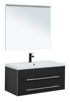 Мебель для ванной Aquanet Верона 90 New черный матовый 00281107