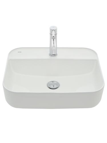 AQM5001 Раковина настольная AQUAme с отверстием под смеситель. 505x400x135