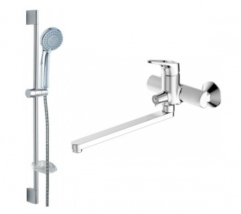 Комплект смесителей для ванной комнаты Bravat Drop-D 2 в 1 F00413C