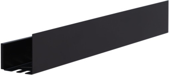 Полка Aquanet Магнум 90x12 черная матовая, с крючками