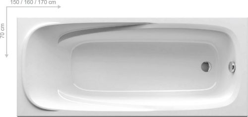 Акриловая ванна Ravak Vanda II 160x70 CP11000000