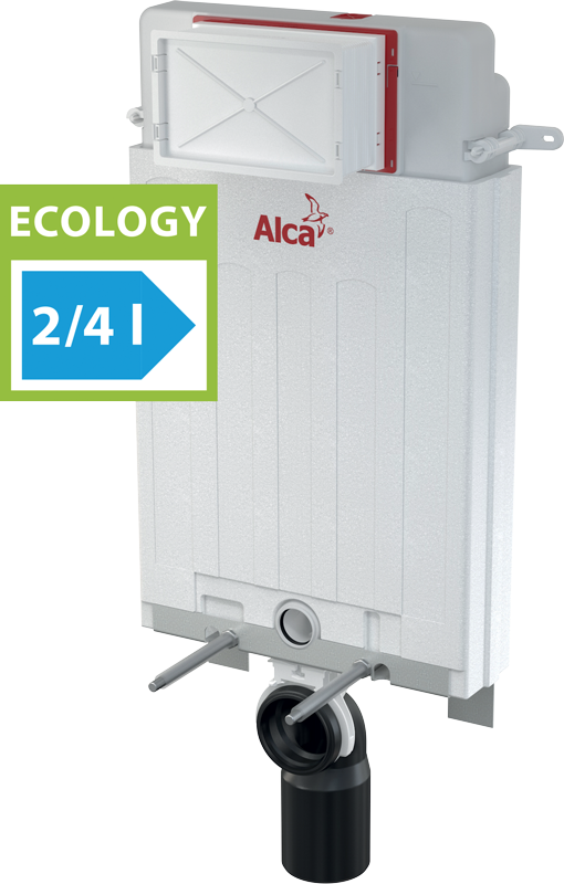 Смывной бачок скрытого монтажа для унитаза AlcaPlast Alcamodul AM100/1000E Ecology