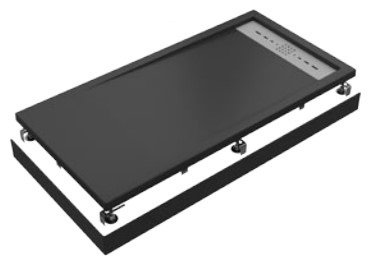 Экран для поддона Creto Scala 140x70, черный