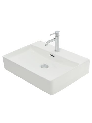 AQM5004 Раковина настольная AQUAme  с отверстием под смеситель. 590х430х120