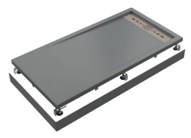Экран для поддона Creto Scala 120x70, серый