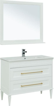 Мебель для ванной Aquanet Бостон М 100 белый (ручки золото) 00281190