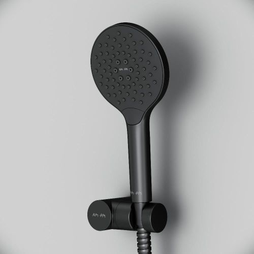 F0118022 Like, душевой набор: ручной душ 120мм, держатель ручного душа, душевой шланг, чёрный, шт.