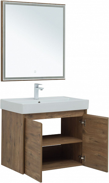 Мебель для ванной Aquanet Nova Lite 75 дуб рустикальный (2 дверцы) 00302537
