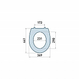 Сиденье для унитаза "KOLLER POOL" Grace Р C5