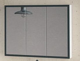 Зеркало-шкаф Corozo Айрон 90 черный/белый SD-00000409