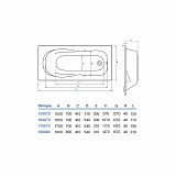 Ванна акриловая "KOLLER POOL" Olimpia 1700х700