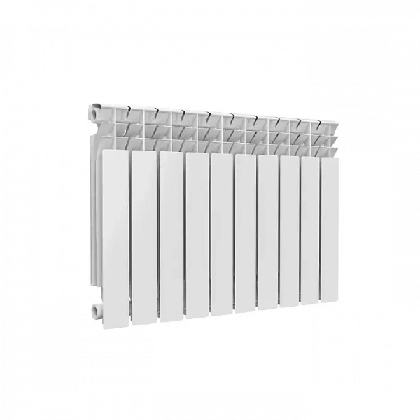Радиатор алюминиевый Alpha 500 10 секций Qну=1850 Вт RAL 9016 (белый) Ogint