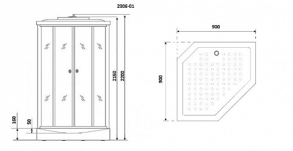 Душевая кабина Niagara Ultra  NG-2306-01