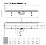 Душевой лоток Pestan Confluo Frameless Line 550 Gold