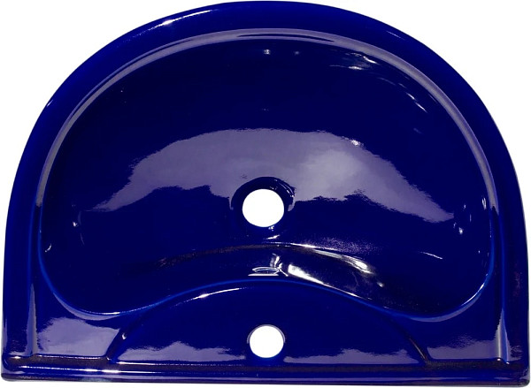 Раковина Оскольская керамика Престиж 63 с пьедесталом, синяя