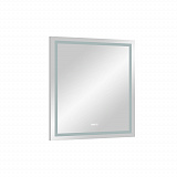Зеркало Континент "Verte Led" 800х900 с часами, датчиком движения