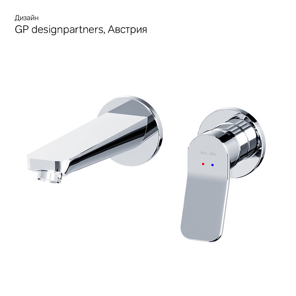 F85A72600 X-Joy, смеситель д/умывальника, монтируемый в стену, хром, шт.