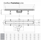 Душевой лоток Pestan Confluo Frameless Line 850 White Glass