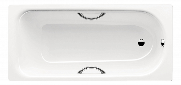 Стальная ванна Kaldewei Saniform Plus Star 170x75 133630003001 anti-sleap+easy-clean standard mod. 336 с отверстиями под ручки