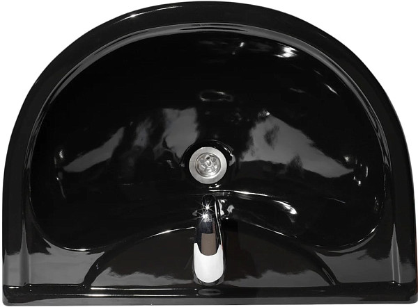 Раковина Оскольская керамика Престиж Престиж 63 с пьедесталом, черная