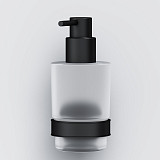 A85A36922 X-Joy, Стеклянный диспенсер для жидкого мыла с настенным держателем, черный
