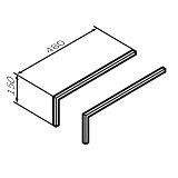 M8FLEGS015GM Func, Ножки для тумбы 15 см, цвет графит матовый