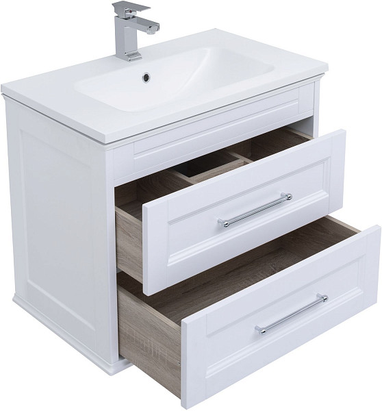 Комплект мебели для ванной Aquanet Бостон М 80 белый матовый 00210630