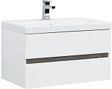 Мебель для ванной Aquanet Беркли 80 белый/дуб рошелье (зеркало белое) 00258909