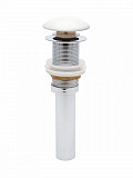 AQM7002-0MW Донный клапан AQUAme без перелива, керамическая накладка, цвет белый матовый