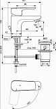 Смеситель Ideal Standard Ceraplan lll BC566AA для раковины с донным клапаном