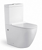 Унитаз напольный Azario CORSA 630x380x830 безободковый с бачком и сиденьем микролифт (AZ-2062S)