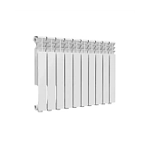 Радиатор алюминиевый Delta Plus 500 10 секций Qну=1340 Вт RAL 9016 (белый) Ogint .