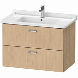 Комплект мебели Duravit тумба XBase + раковина Starck 3 85 см