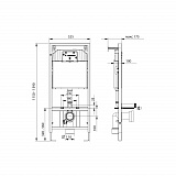 Комплект KOLLER POOL для монтажа  подвесного унитаза: Инсталляция DUNE 1200 SL с клавишей ORION Chrome&Black, Унитаз ORION Rimless, сиденье дюропласт: SoftClose, Take Off, антибактериальное покрытие, система «Антивсплеск»