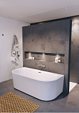 Акриловая ванна Riho Desire Wall Mounted Velvet White 180x84 B089001105
