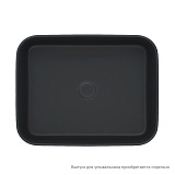 Чёрный матовый умывальник накладной, Bridge, IDDIS, BRIBM05i27