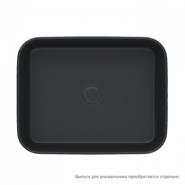 Чёрный матовый умывальник накладной, Bridge, IDDIS, BRIBM05i27