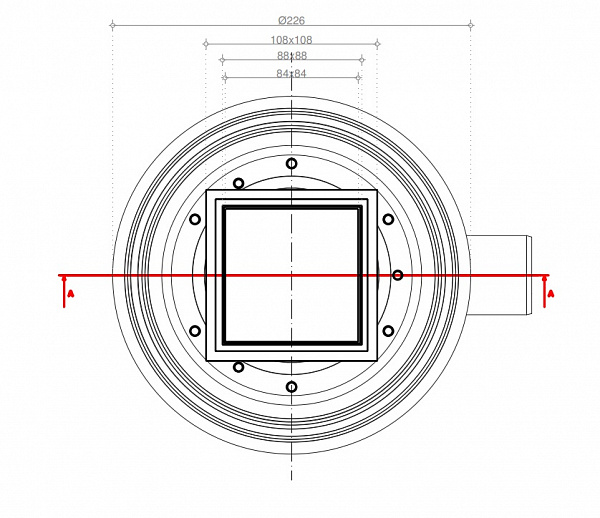 Confluo Standard 10х10 Dry 2 White Glass Pestan